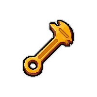 wrench  golden ornate