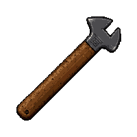 wrench  wooden handle