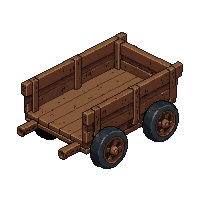 wooden cart  ancient and broken