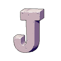 block letter j