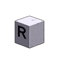 block letter r