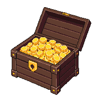 treasure chest open gold