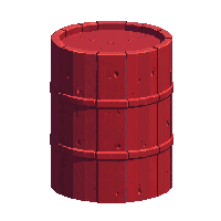 barrel explosive red