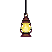 lantern hanging lit