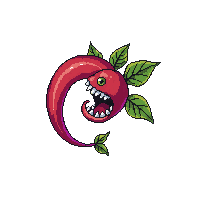 platformer piranha plant enemy snapping