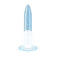 small vial moonlight silver pale luminous sealed