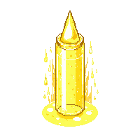 small vial sunlight golden warm radiant sealed
