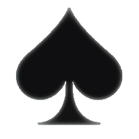 playing card suit club black symbol