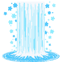 puzzle effect cascade waterfall pieces falling