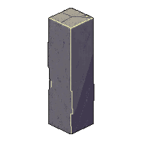 milestone post stone gray road marker tall