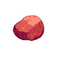 small red pebble rounded sandstone warm color