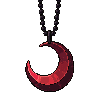 moon crescent amulet  demonic infernal