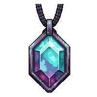 rune stone amulet  mythic rainbow tier