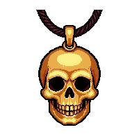 skull pendant amulet  holy blessed radiant