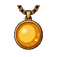 sun rayed amulet  brand new pristine