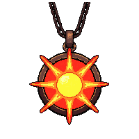 sun rayed amulet  demonic infernal