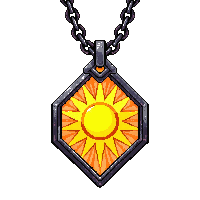 sun rayed amulet  holy blessed radiant