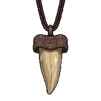 tooth fang amulet  ancient weathered