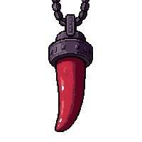 tooth fang amulet  demonic infernal