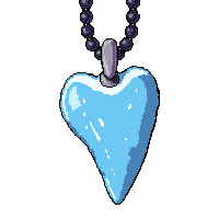 tooth fang amulet  frost enchanted icy