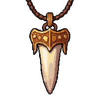tooth fang amulet  legendary ornate