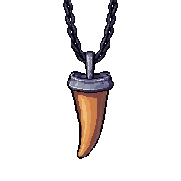 tooth fang amulet  mythic rainbow tier