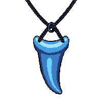 tooth fang amulet  rare blue tier