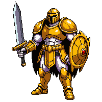 labrys symmetrical double  gold trimmed royal