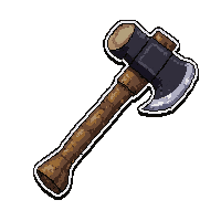lumberjack splitting axe  holy blessed radiant