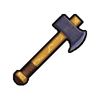 lumberjack splitting axe  lightning charged crackling