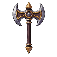 ornate ceremonial axe  common starter tier