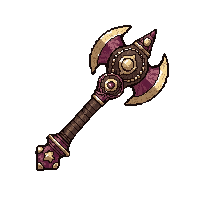 ornate ceremonial axe  legendary ornate