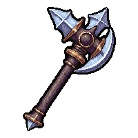 ornate ceremonial axe  shadow touched ethereal