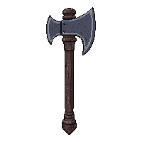 single bladed hand axe  ancient weathered