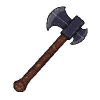 single bladed hand axe  cursed dark