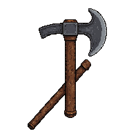 throwing tomahawk  ancient weathered