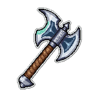 viking war axe  magical glowing
