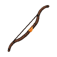 longbow wooden  fire enchanted molten