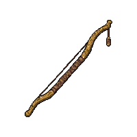 longbow wooden  gold trimmed royal