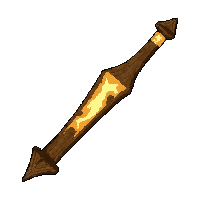 longbow wooden  lightning charged crackling
