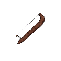 longbow wooden  rusted broken