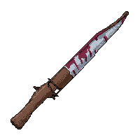 recurve composite  blood stained battle worn
