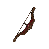 shortbow compact  blood stained battle worn