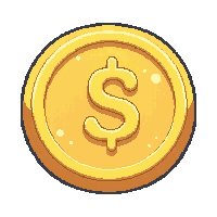 iron coin  single coin tilted