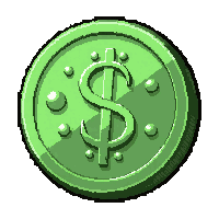jade coin  single coin tilted