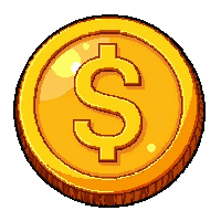 magical glowing coin  large denomination