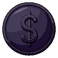 obsidian coin  cursed shadowy