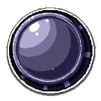 obsidian coin  shiny mirror polished