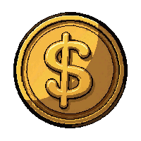 obsidian coin  single coin face up