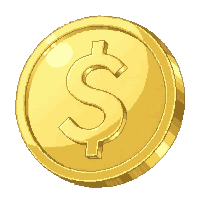 platinum coin  pierced with hole